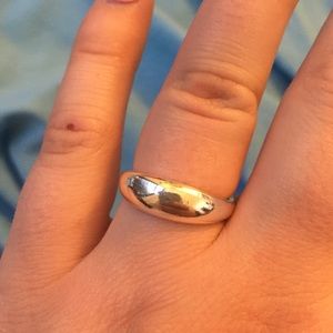 RETIRED liquid silver Pandora ring