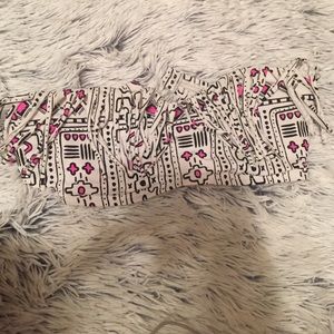 Super cute fringe swim top!