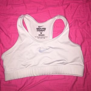 White Nike Sports Bra