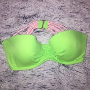 Super cute green swim top!