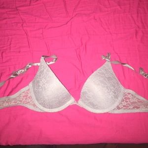 Gray Lace Bra