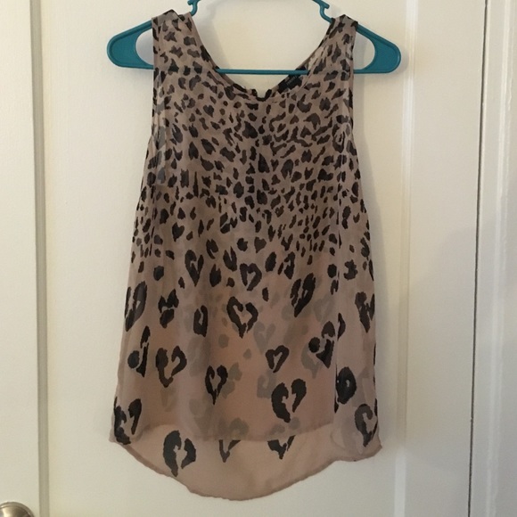 Cheetah sheer top from forever21 size M!