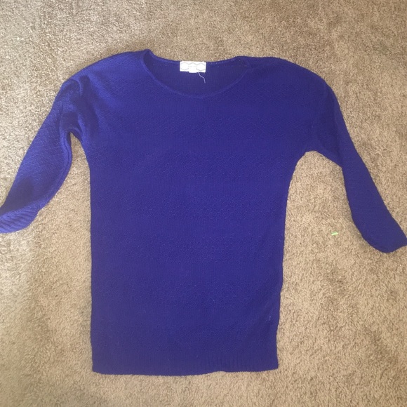 Blue Sweater Pink Rose