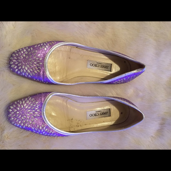 Jimmy Choo Metallic Flats