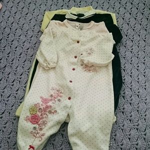 Flannel over-all, 4pcs