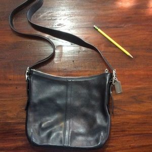 Coach slim black leather legacy Crossbody handbag