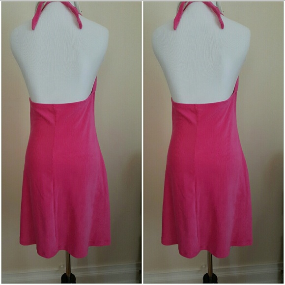 La Blanca by Rod Beattie Pink Halter Swimsuit Cover-Up - Picture 3 of 5