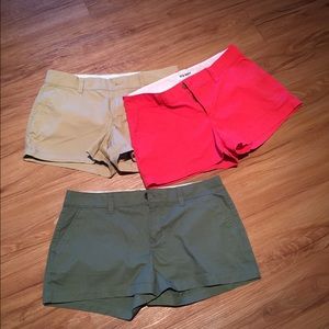 3 pairs of shorts!