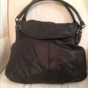 J Jill black leather bag
