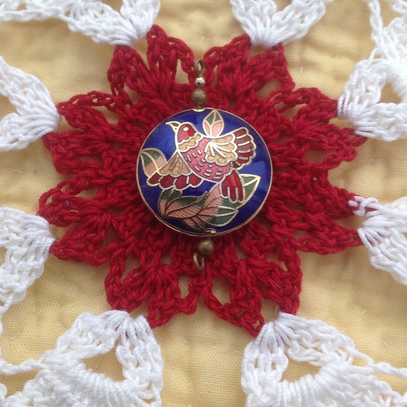 Jewelry - Bird cloisonné pendant