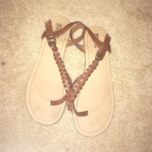 Braided sandals