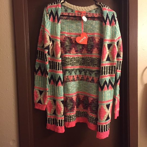 NWT Printed Cardigan