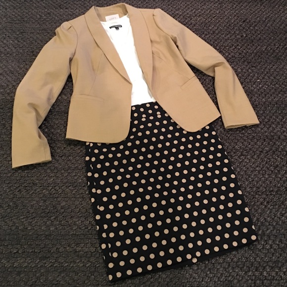 Polka dot pencil skirt