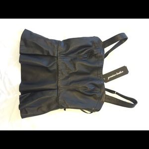 Bebe leather top