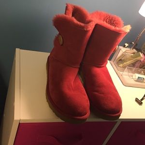 Red Bailey Buttons!! WORN ONCE