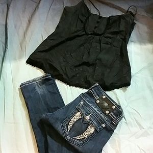 TAX SALE! Auth Miss Me Fallen Angel Skinny Jeans