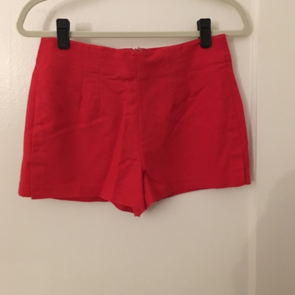 Red tailored shorts size medium!