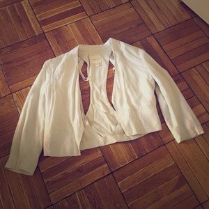 Urban Outfitters Creme Vented Back Blazer