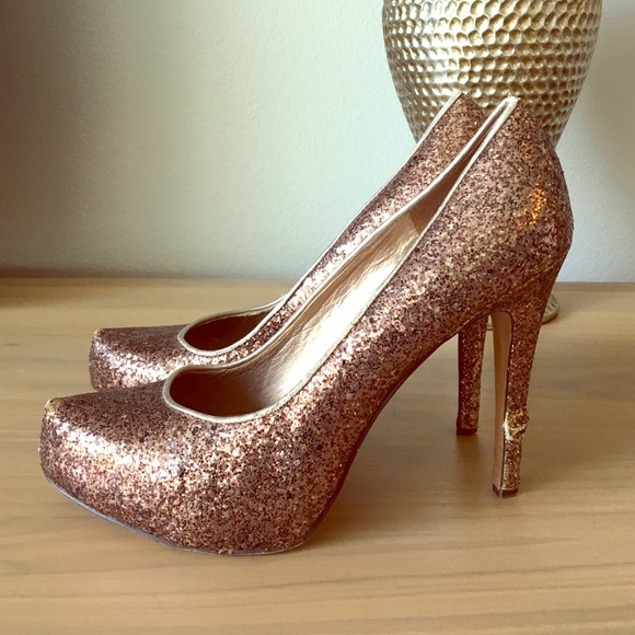 Glittery Gold Heels