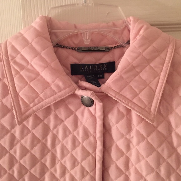 [Ralph Lauren] petite pink quilted coat - Picture 2 of 2