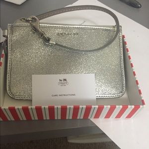 Coach silver purse