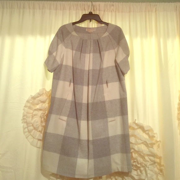 Grey and cream Michael Kors dress.