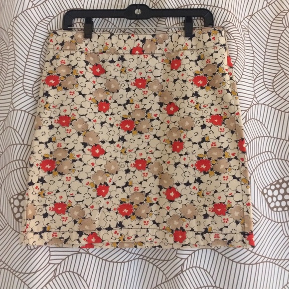 Ann Taylor Loft floral print skirt