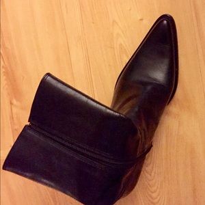 Steve Madden Roccco Black Leather Boots
