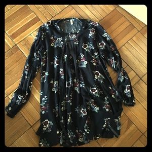 Free People Tunic Dress in Floral Print