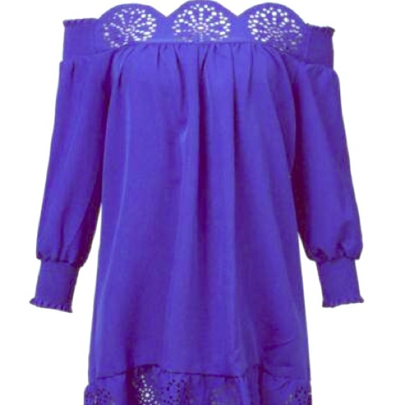 Cobalt blue short dress