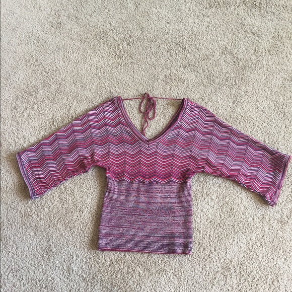 Red Colorful Aztec Top - Picture 2 of 4