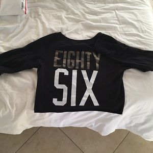 PINK long sleeve crop seater