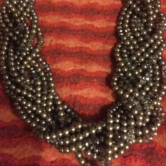 Necklace roped and bulky!  So very beautiful on!