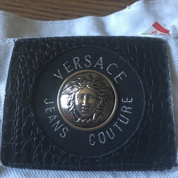 Versace white jeans