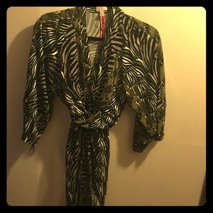Banana Republic Issa collection zebra dress