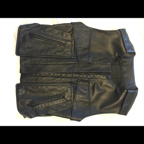 Alexander wang leather vest.