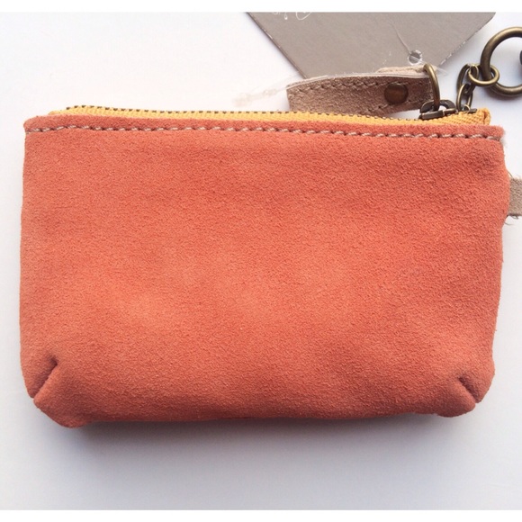 NWT ANTHRO  suede key/coin/ID pouch w/ horses head - Picture 2 of 4