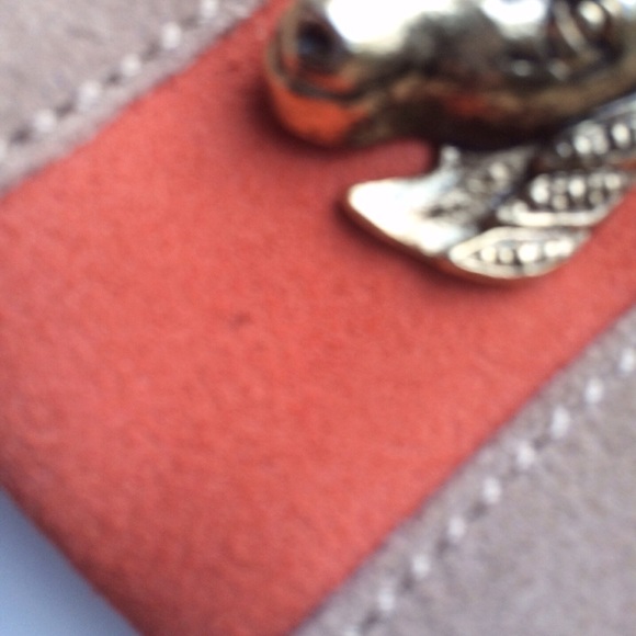 NWT ANTHRO  suede key/coin/ID pouch w/ horses head - Picture 3 of 4