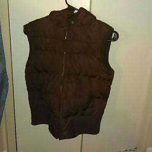 Brown Aeropostale Bubble Vest