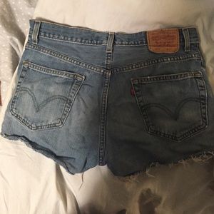 Levis high waisted shorts