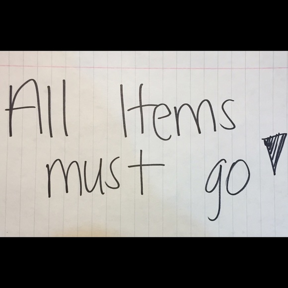 Cleaning out Closet for a move! items must go