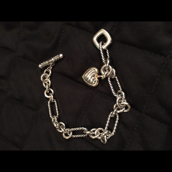 David Yurman Cable Heart Charm Bracelet - Picture 4 of 4