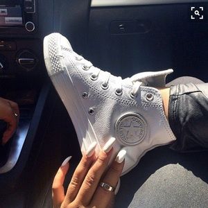 All white converse *checkout my site*