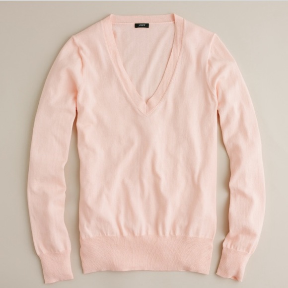J. Crew Cotton V-Neck Sweater