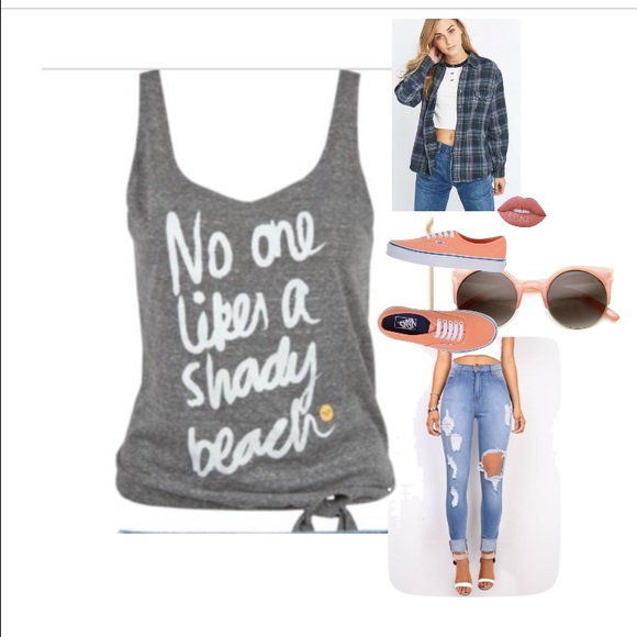 Roxy "No one likes a shady beach" tank 🌺