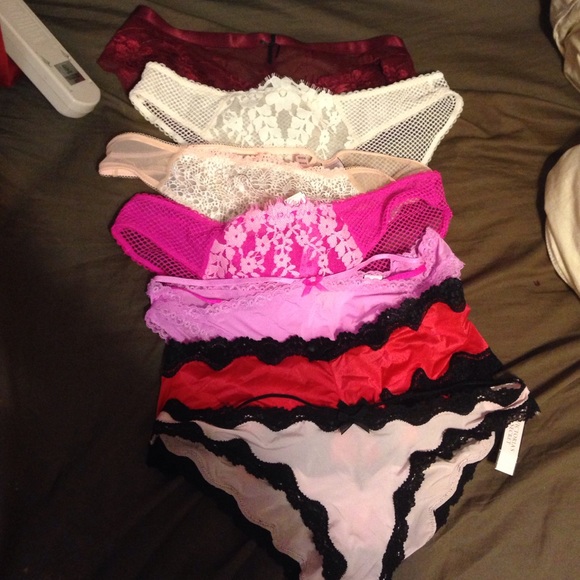 6 VS panties and 1 Charlotte Russe panty