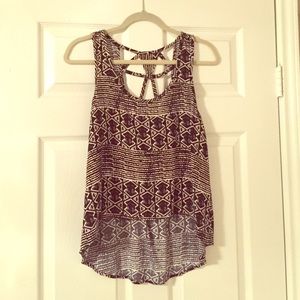 Black and white tank