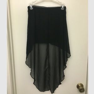 Black Hi-Lo Brandy Melville Skirt