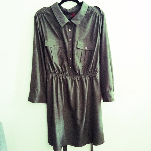 Dark Hunter Green Dress (PLUS SIZE)