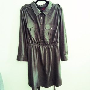 Dark Hunter Green Dress (PLUS SIZE)